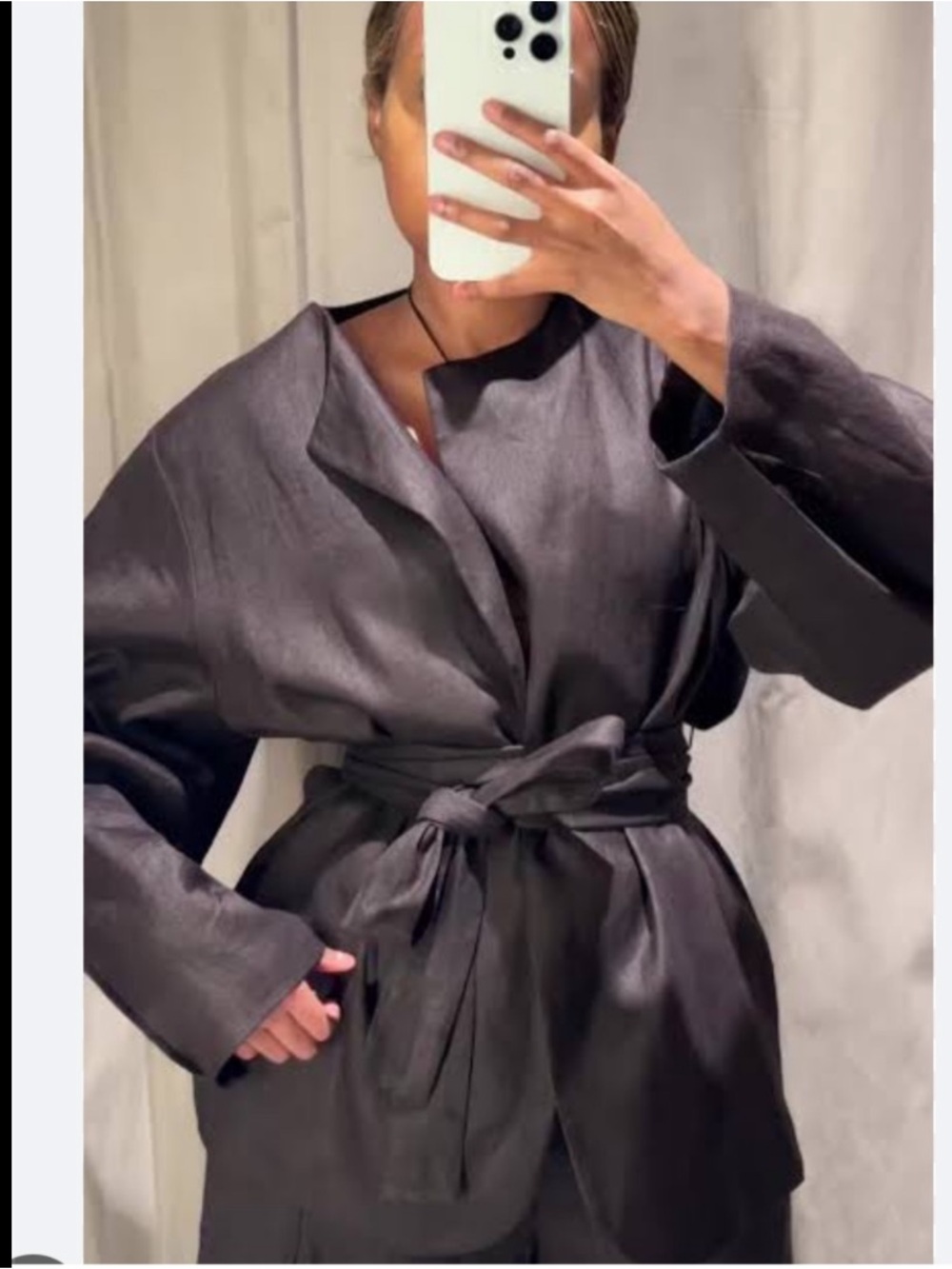 Zara Collection Linen Kimono jacket blazer 8426/329/70